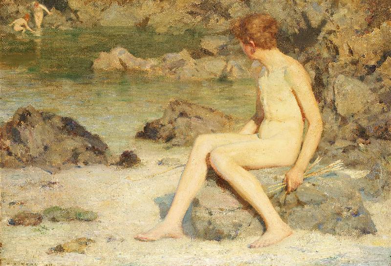 Henry Scott Tuke Cupid and Sea Nymphs